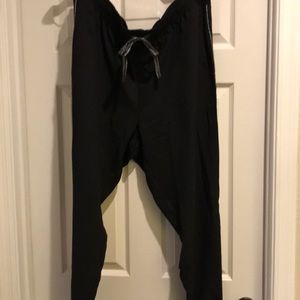 Joe Fresh Silver Stripe Black Track Pants Size 1X